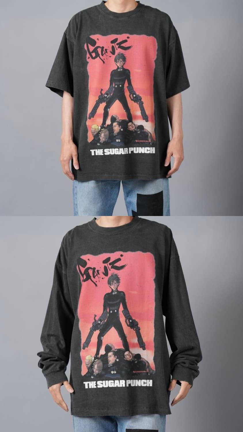 [구매] 슈가펀치 x 간츠 반팔 티셔츠, 롱슬리브 sugar punch 상품이미지1