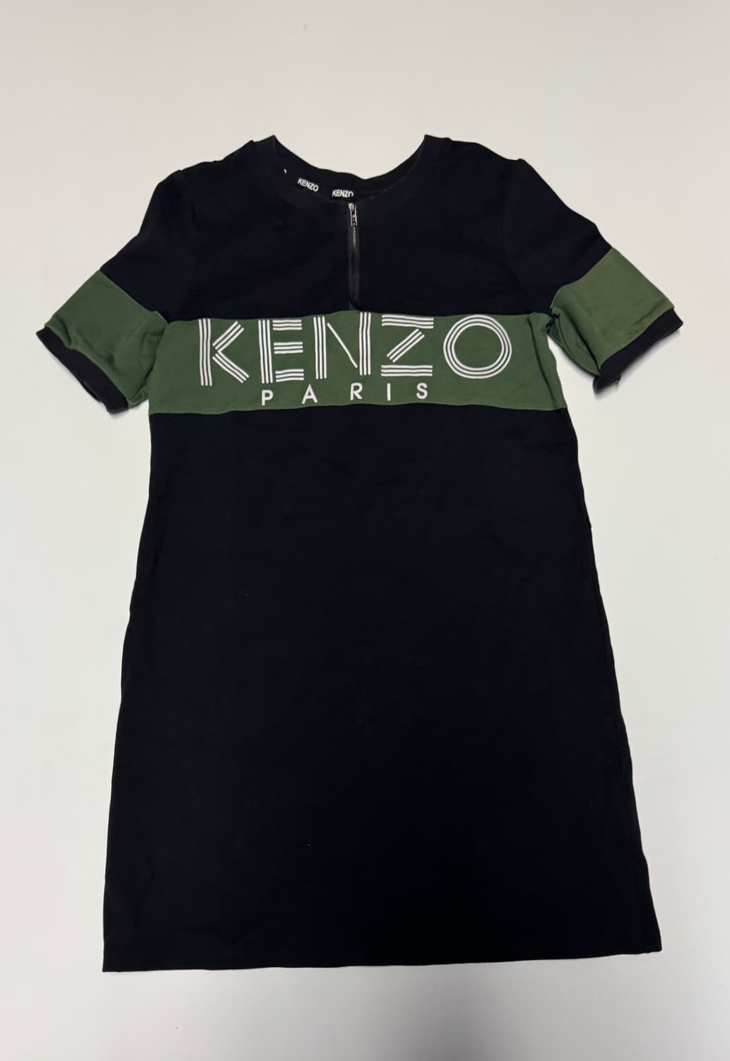 여성 겐조 스펠 로고 반집업 풀오버 반팔 원피스 S 상품이미지1