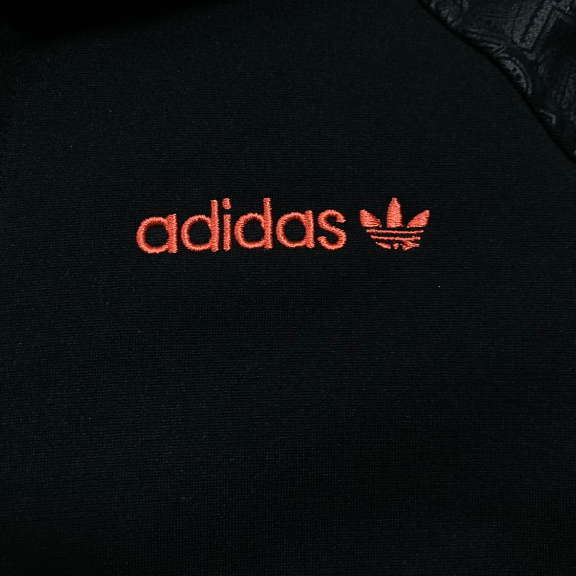 아디다스 빈티지 해골 자수 빅로고 블랙 트랙탑 상품이미지3