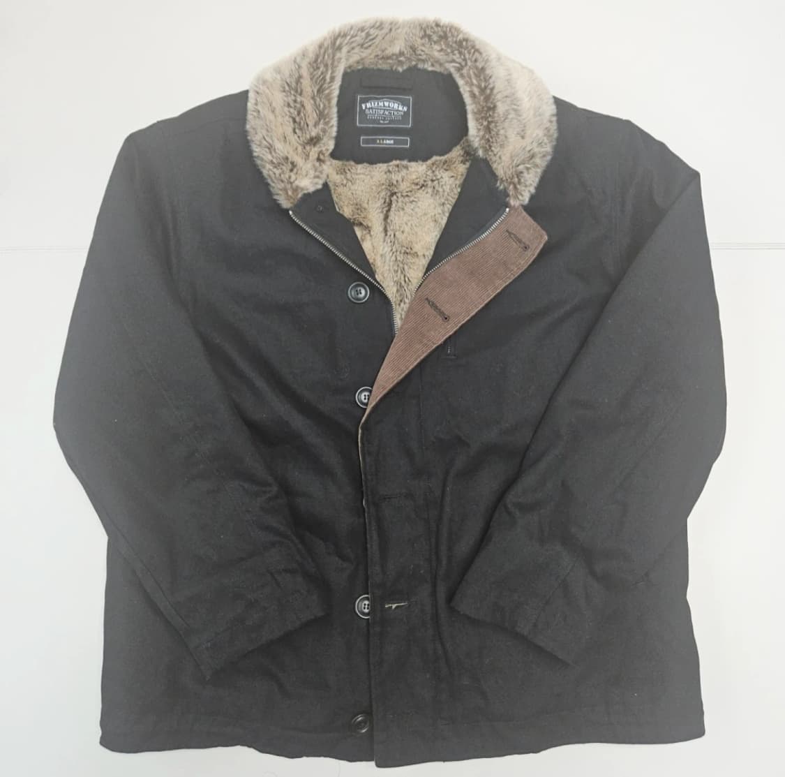 프리즘웍스 EDGAR N-1 덱 자켓 블랙 XL 상품이미지2