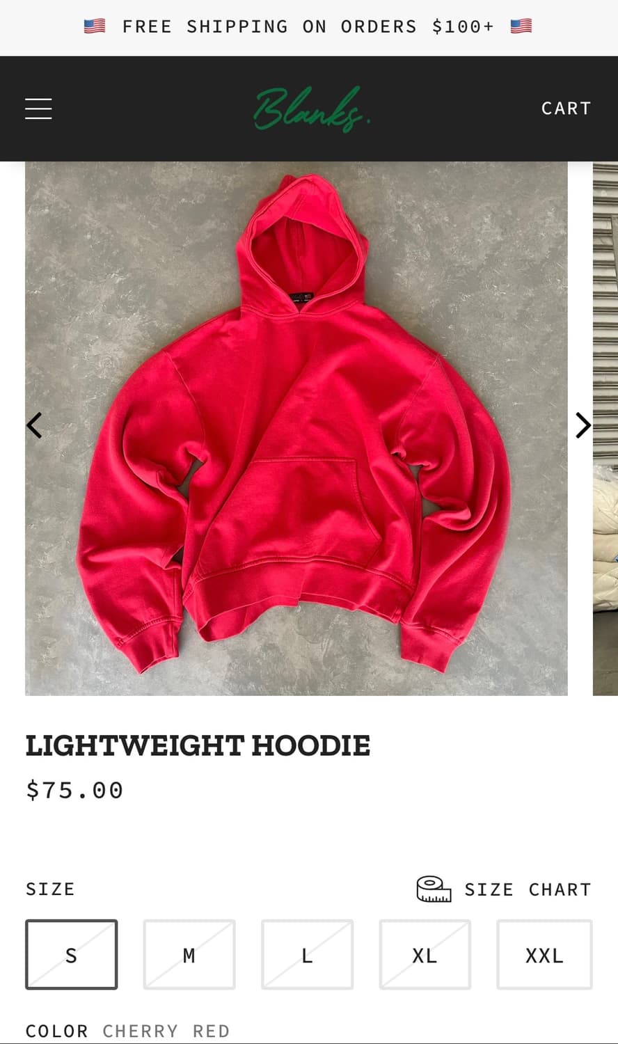 Blanks by thirteen hoodie made in usa  상품이미지4