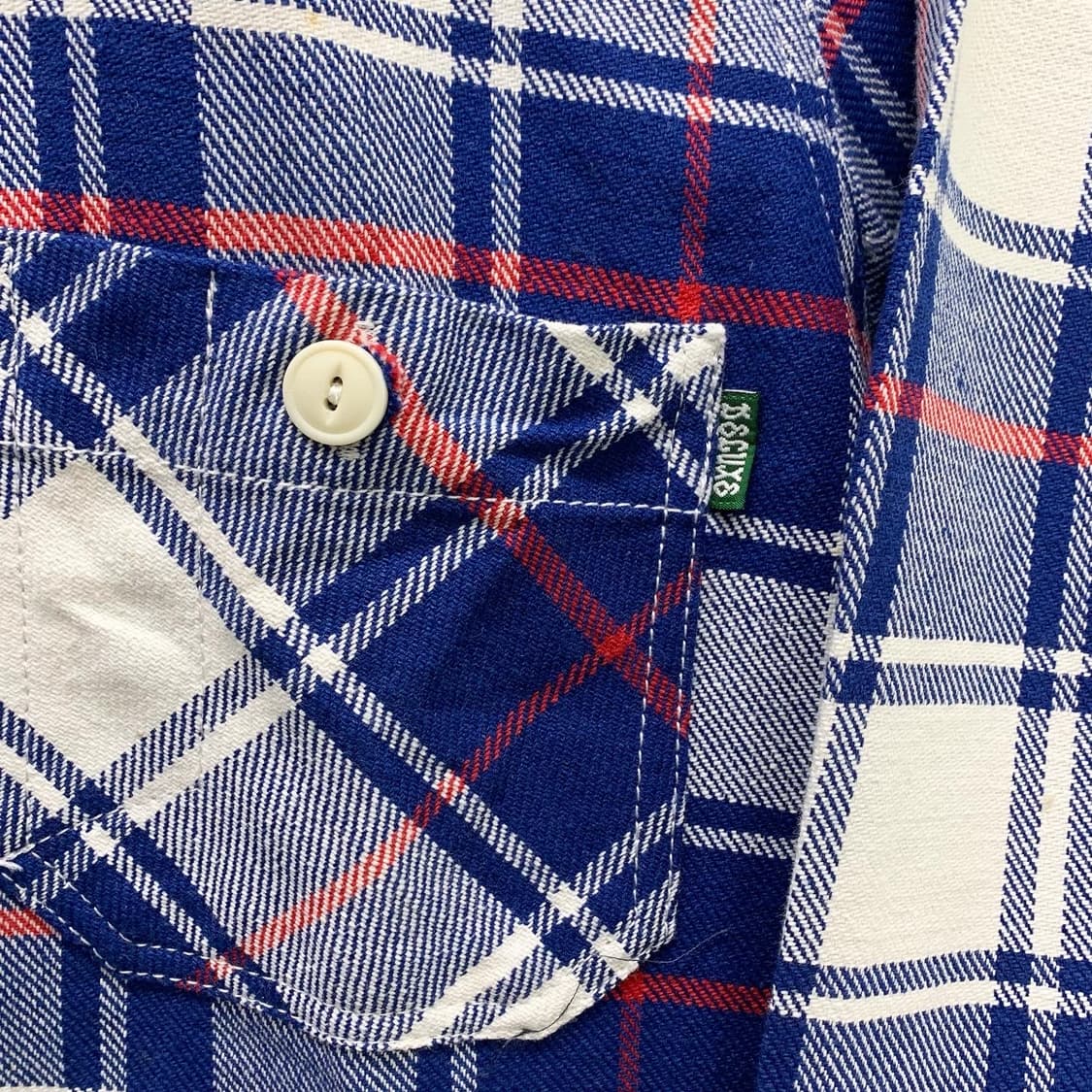 쇼트 웨스턴 체크 포켓 코튼 셔츠 상품이미지5