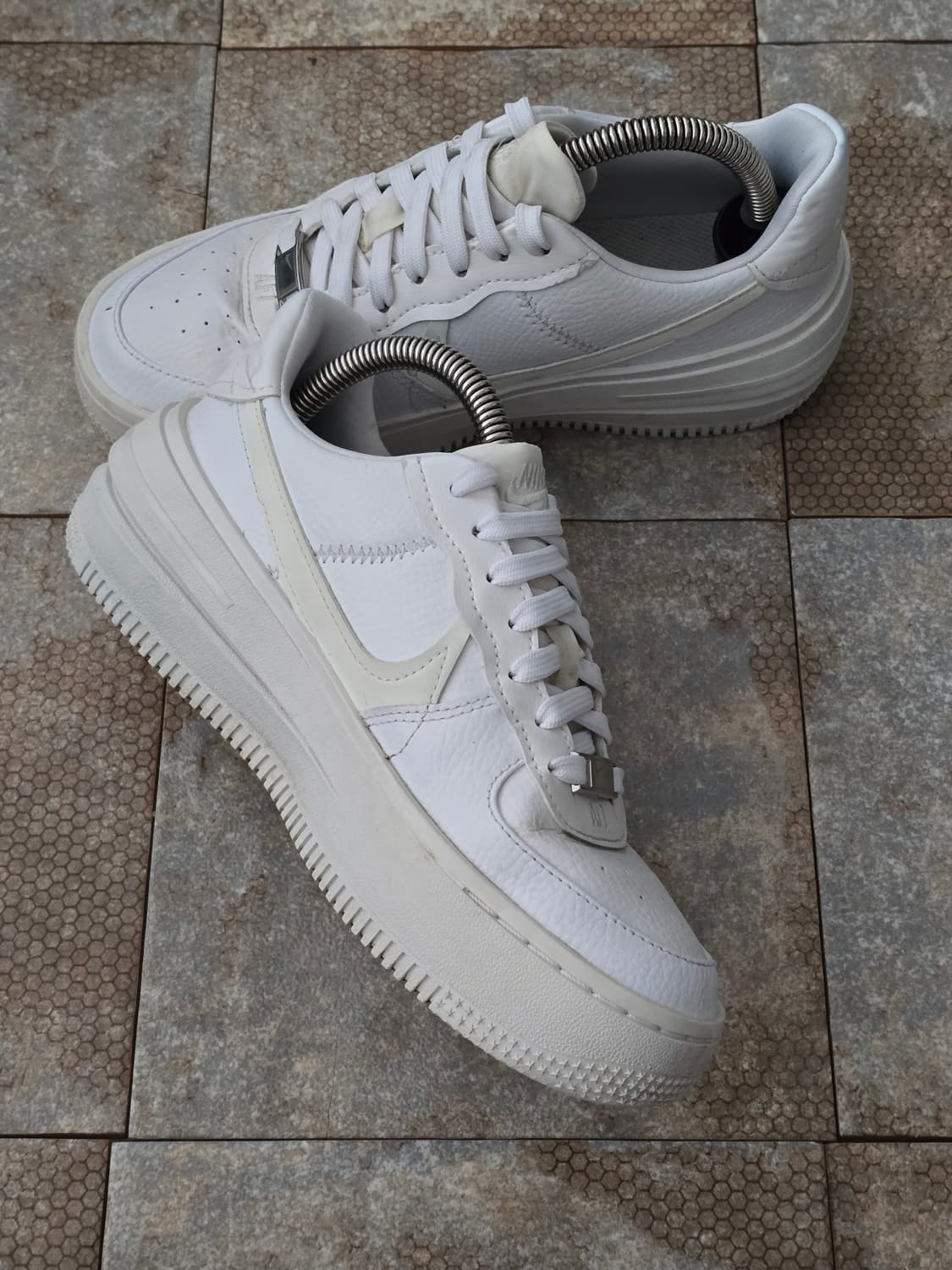 (225)나이키 에어포스 1 플랫폼 화이트 상품이미지5