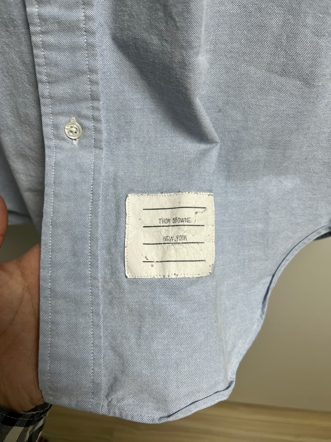 톰브라운 옥스포드 셔츠 블루 상품이미지2