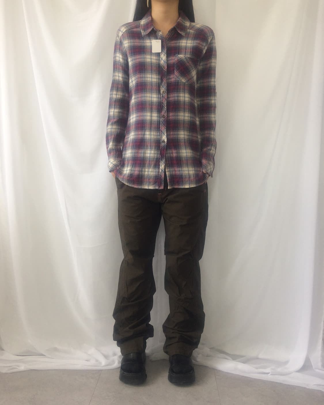 Western mood check pattern shirt 상품이미지7