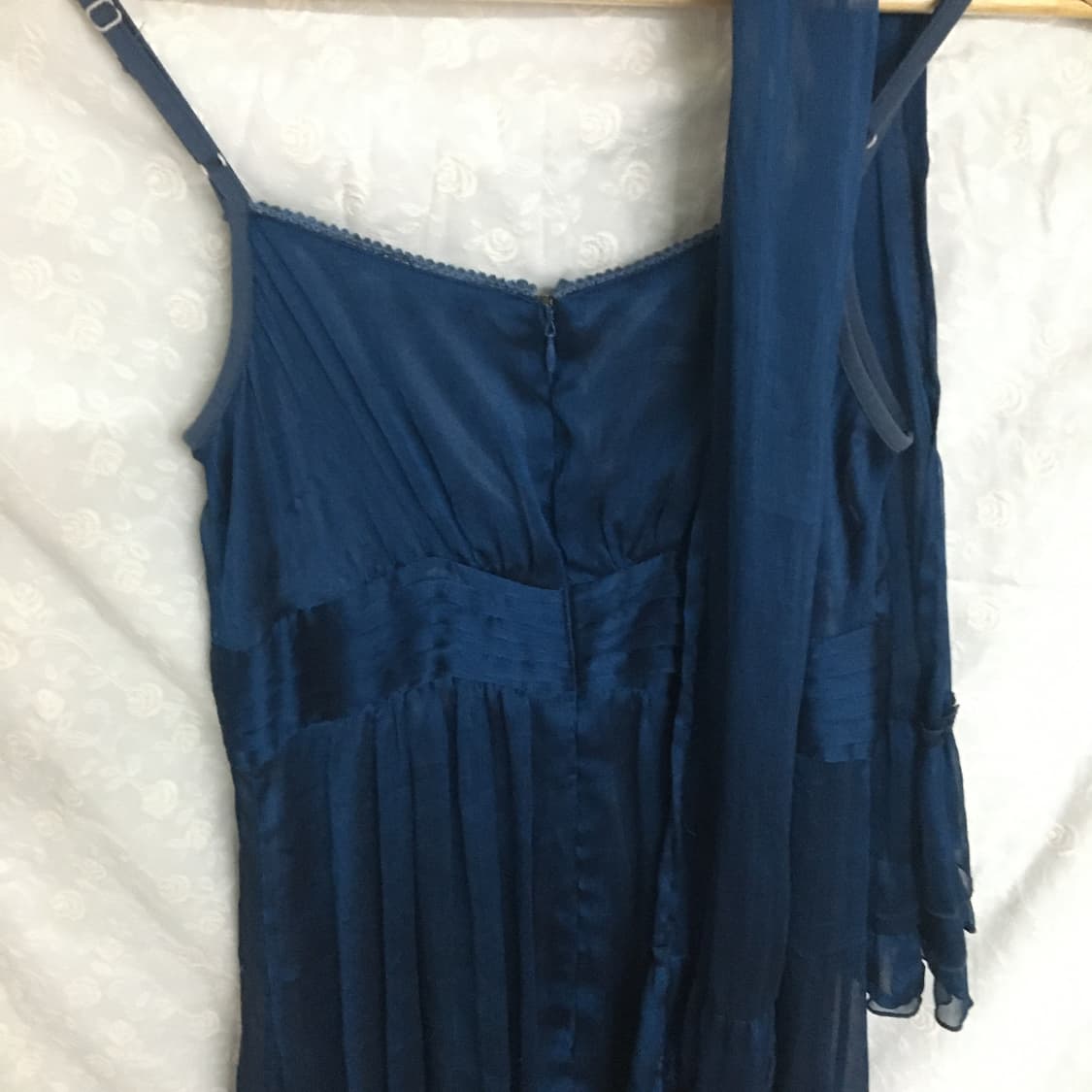 네이비실크스카프세트원피스 상품이미지10