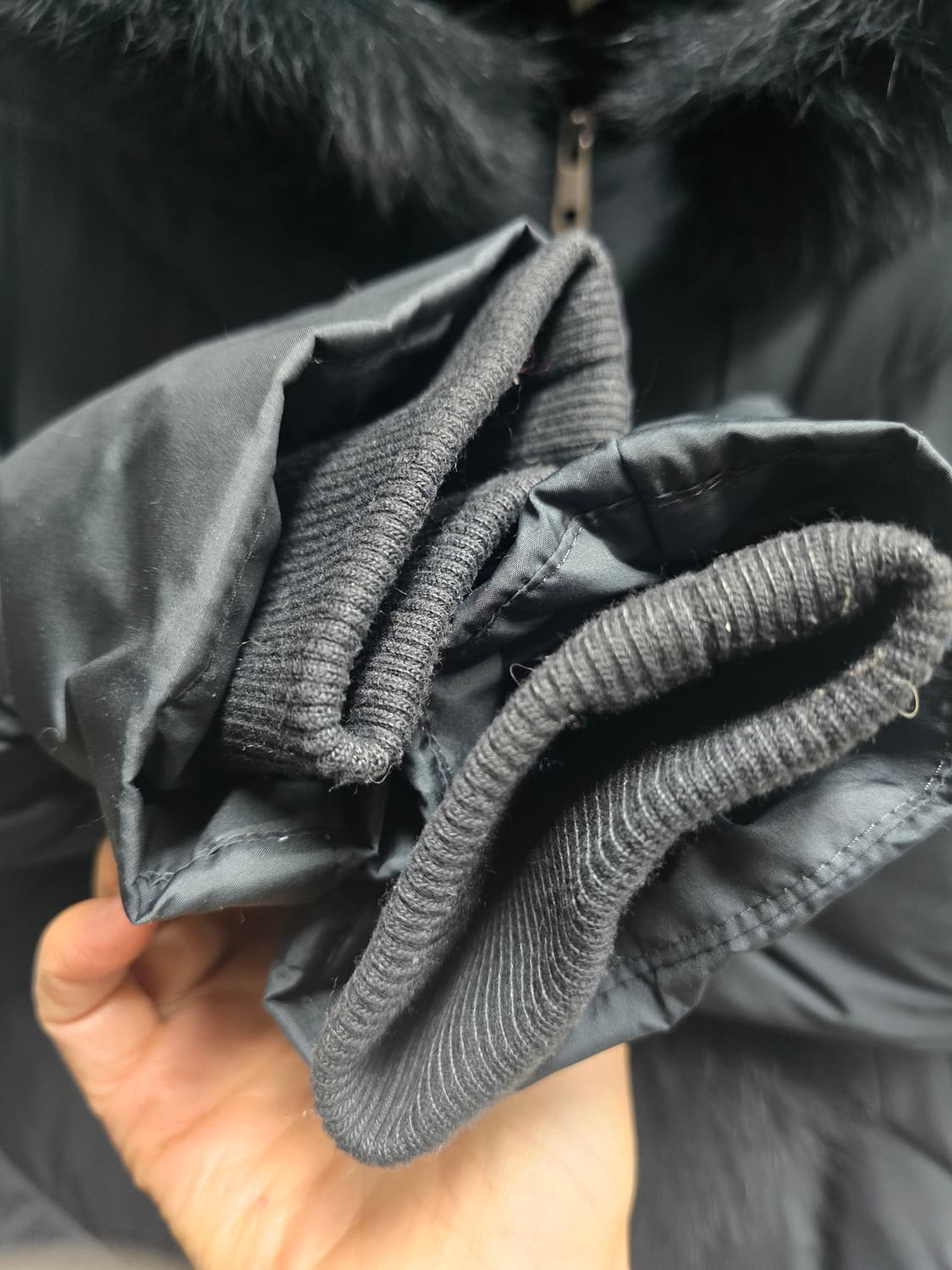 지고트 폭스 퍼 구스다운 롱패딩 M 상품이미지2