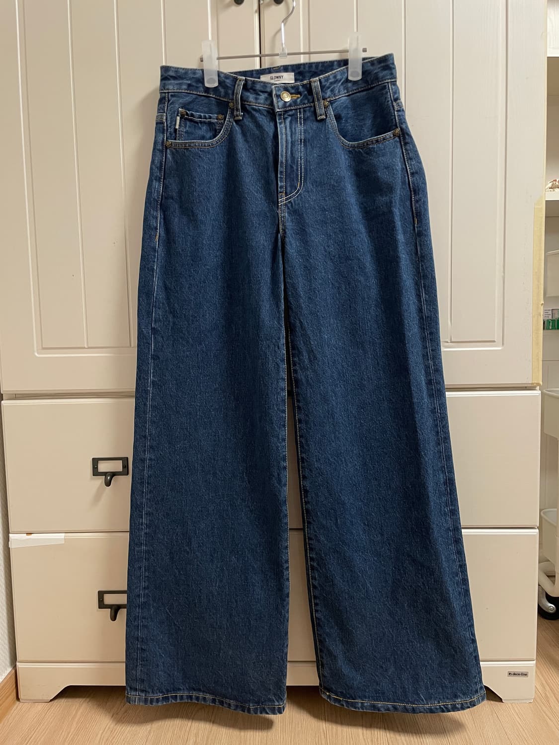 글로니(glowny) HANNAH JEANS MID BLUE 한나진 해나 상품이미지5