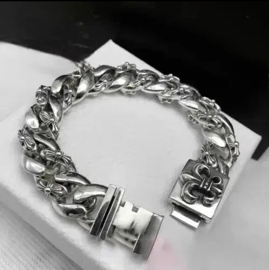 Oceanora 남성용 18mm 프리미엄  헤비 체인 팔찌 상품이미지2