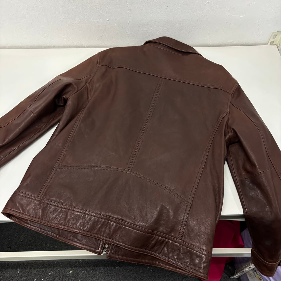 100 VTG 브라운 양가죽자켓  상품이미지3