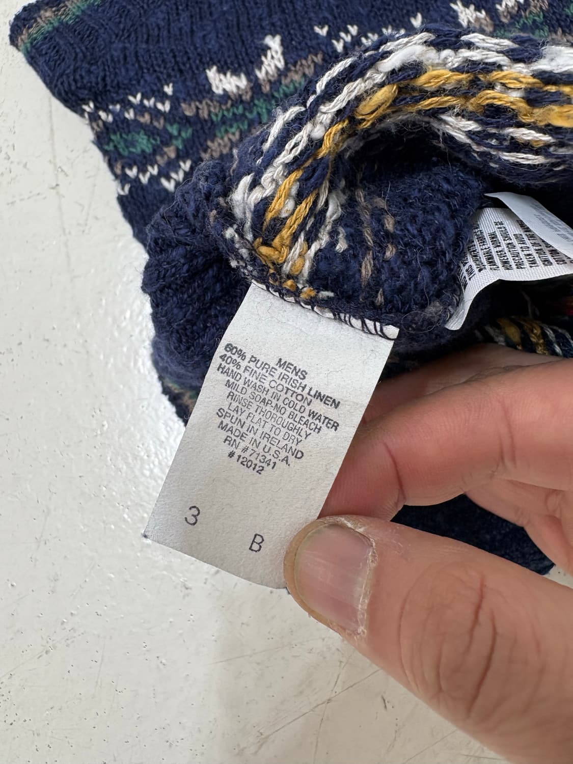 80’s LL Bean Fair isle knit  Vest. 상품이미지7