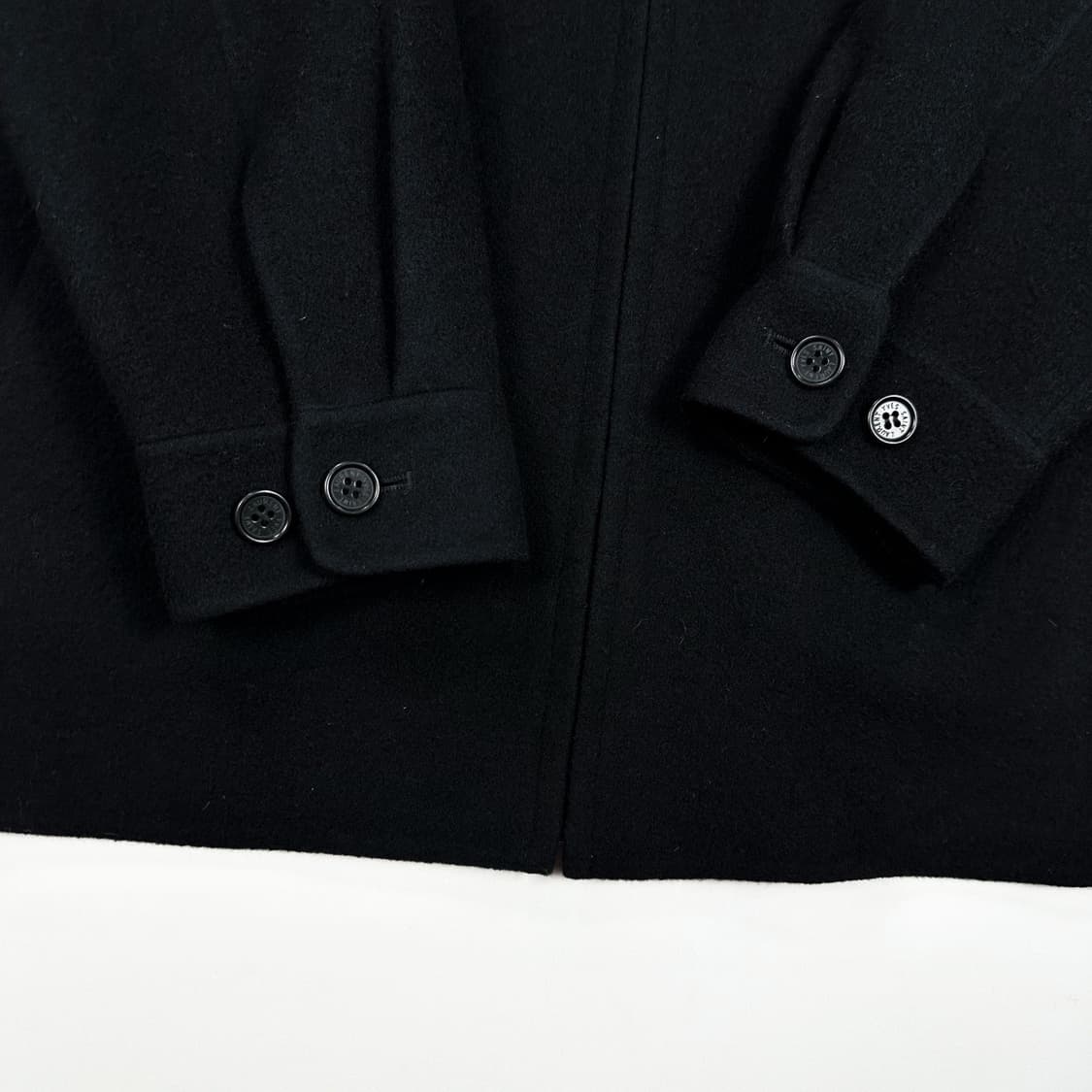 입생로랑 레트로 울 모직 블랙 코트 자켓 (M) 상품이미지3