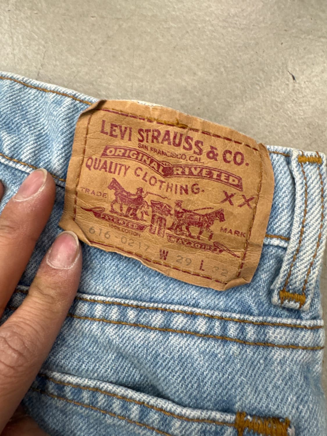 리바이스 연청 데님 팬츠 29/32 상품이미지6