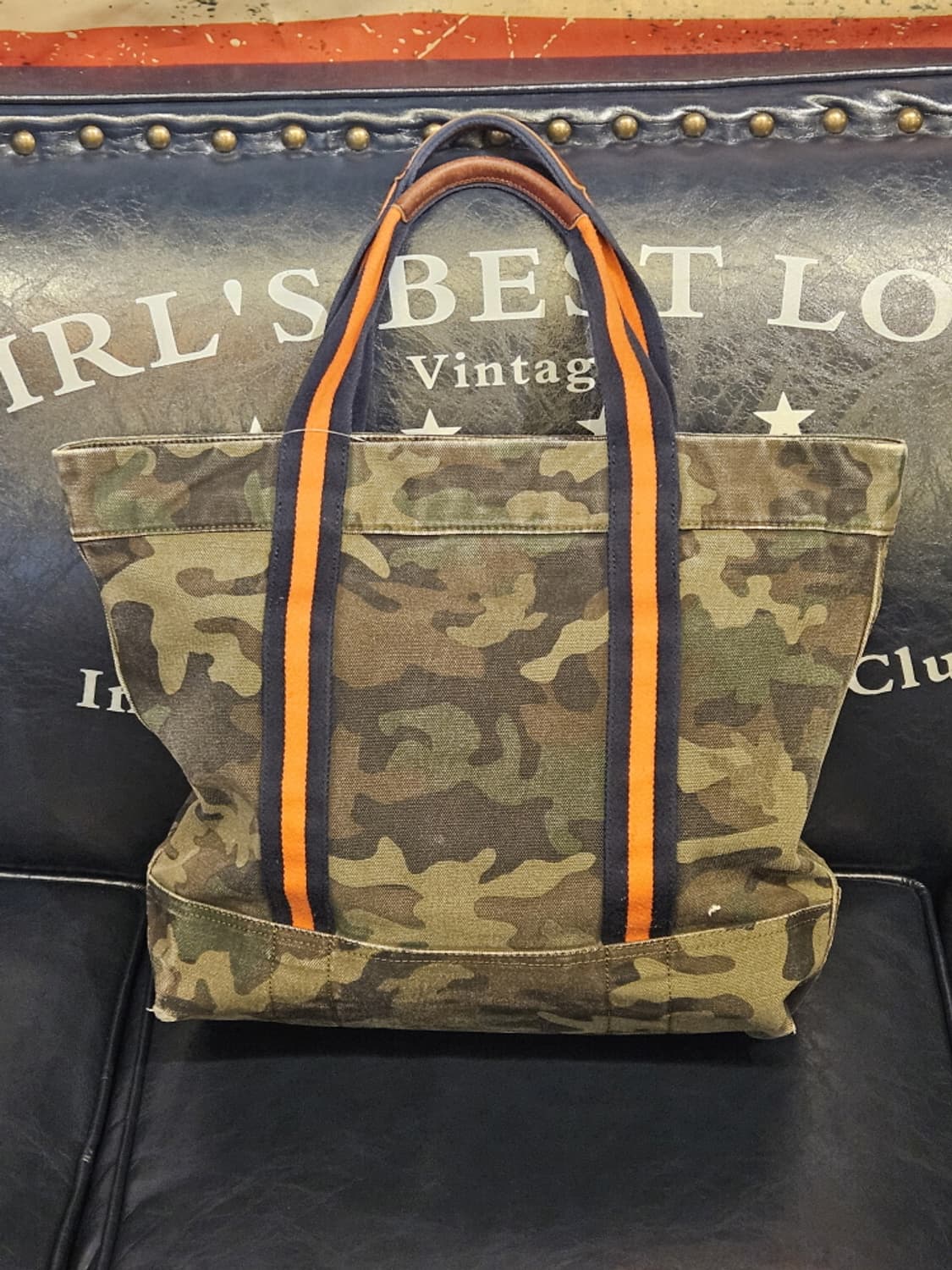 폴로랄프로렌 캔버스 카모 럭비 토트백 ( 41X35X16 )/ 10022 상품이미지2