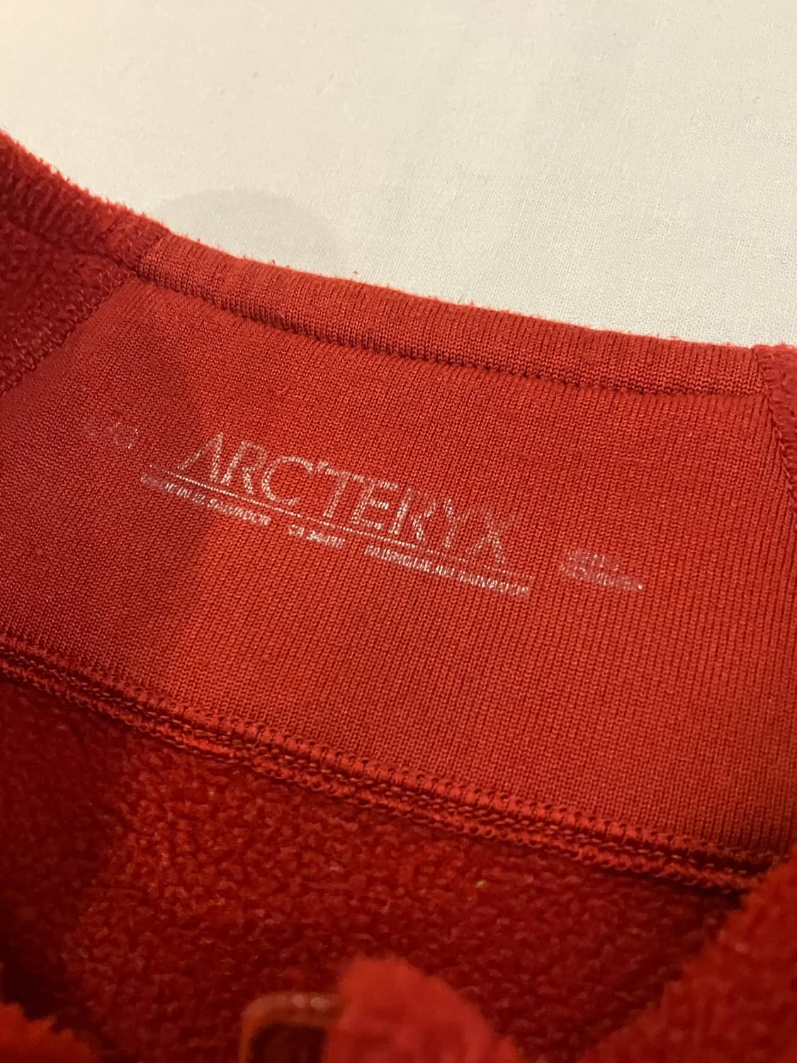 아크테릭스 신칠라 폴라텍 플리스 반집업 버건디 상품이미지4