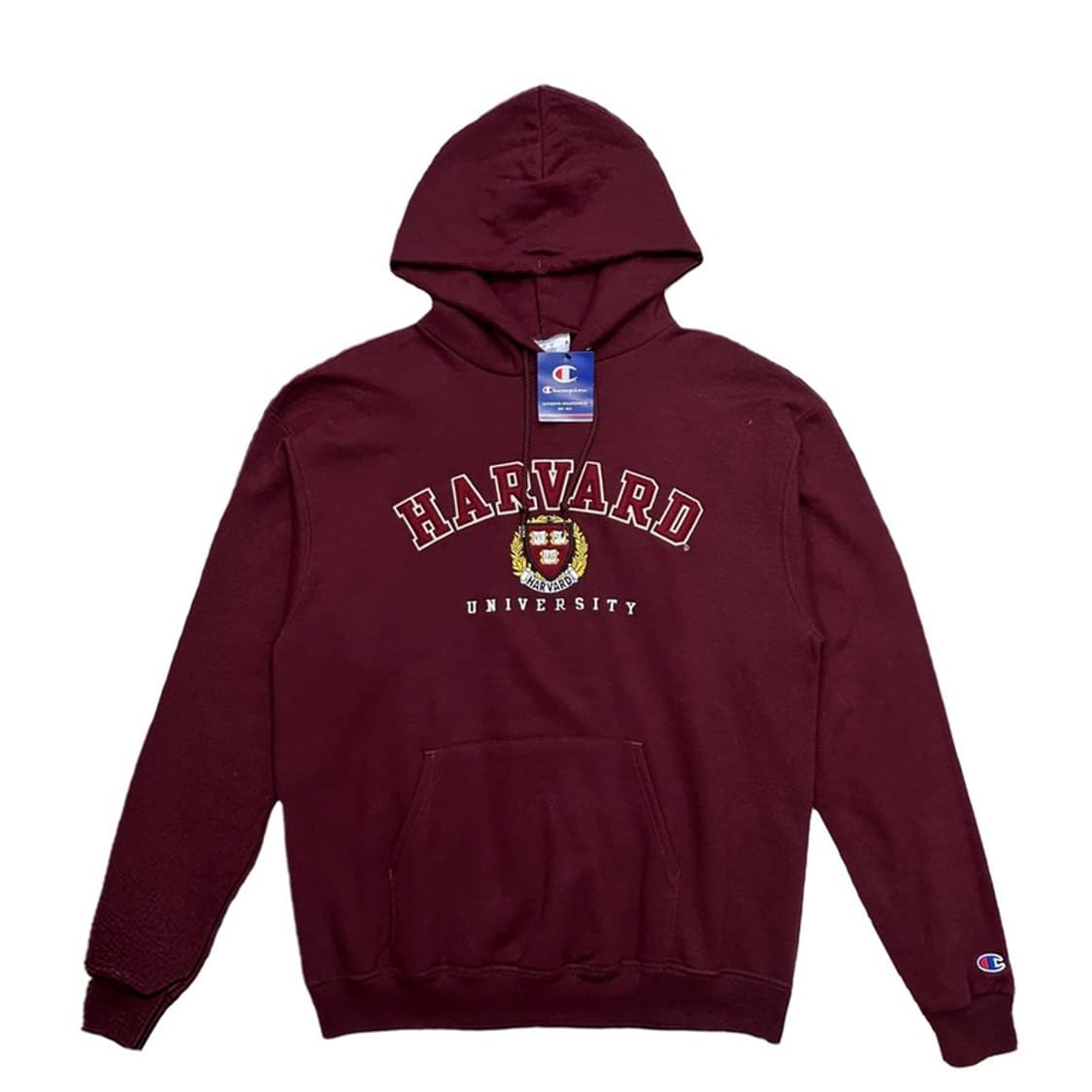 새상품 챔피온 버건디 하버드 컬라지 기모 후드티 L 상품이미지1