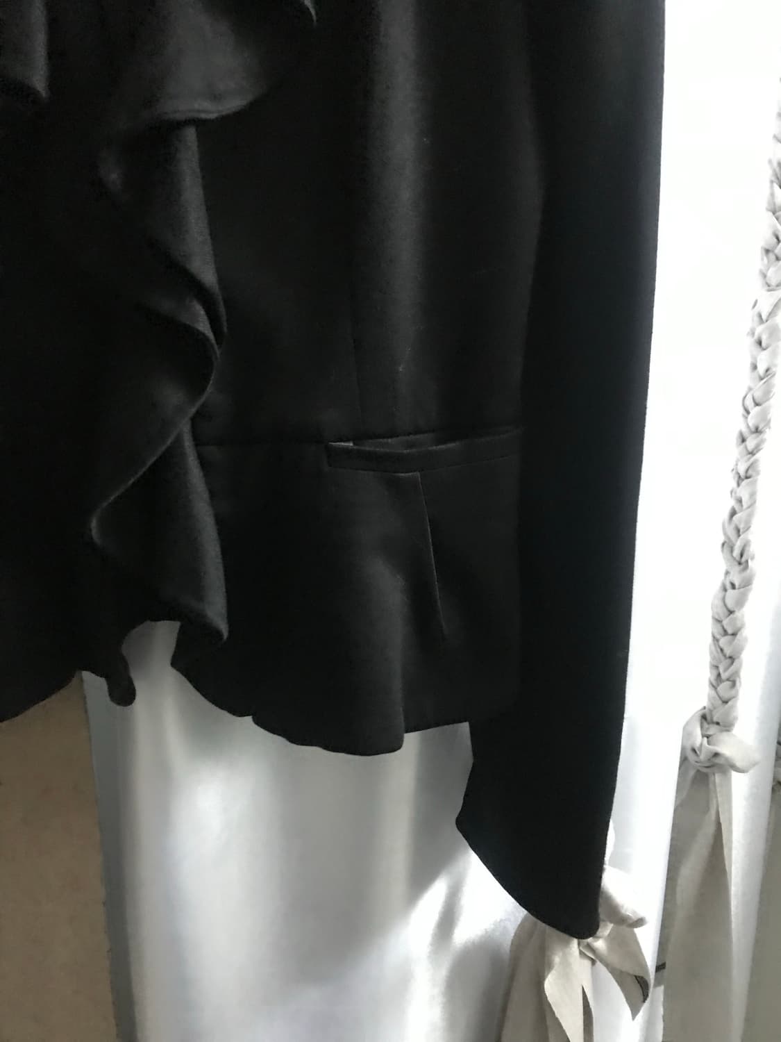 vintage frill black jacket 상품이미지7