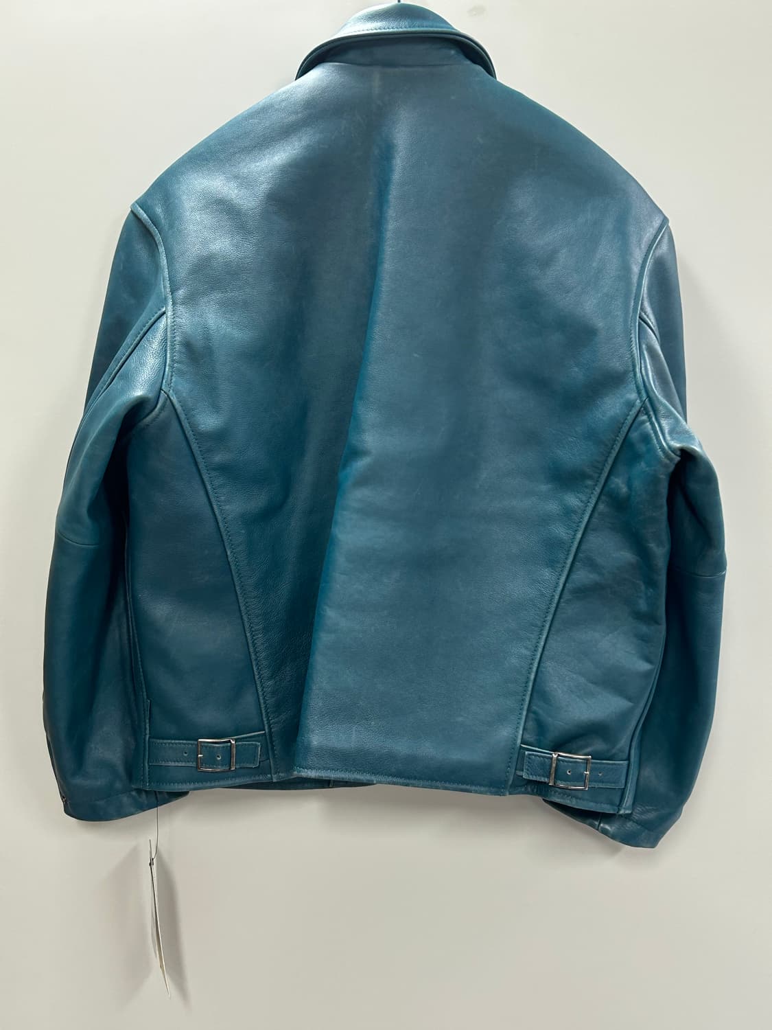 25FW 슈프림 x 쇼트 레더 레이서 자켓 틸 [L] 상품이미지4