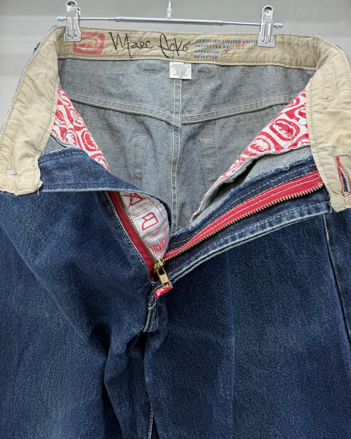 에코 Ecko Unltd 00s 인디고 힙합 데님 팬츠 상품이미지4