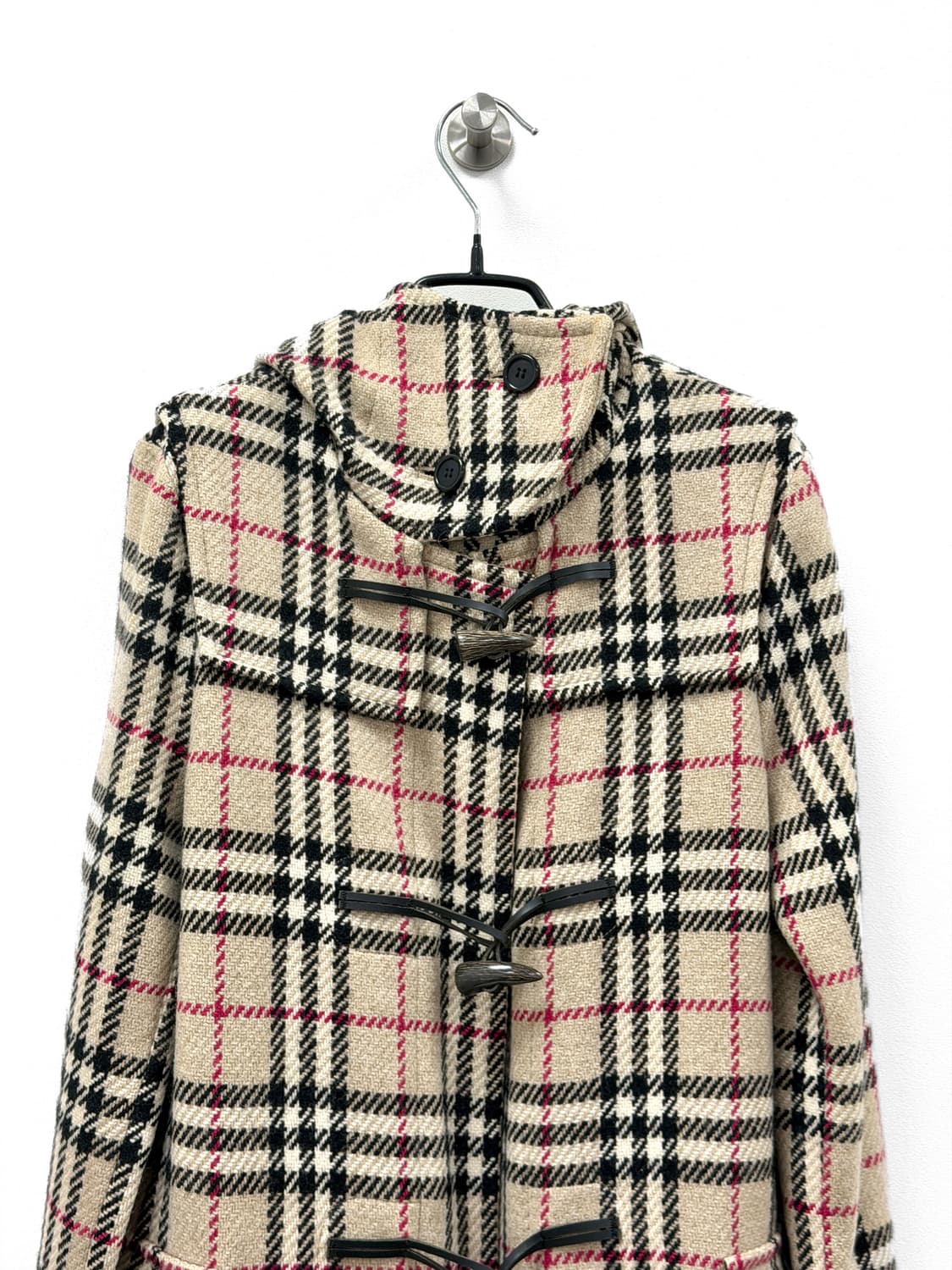 버버리 런던 노바체크 울 더플 코트 상품이미지3