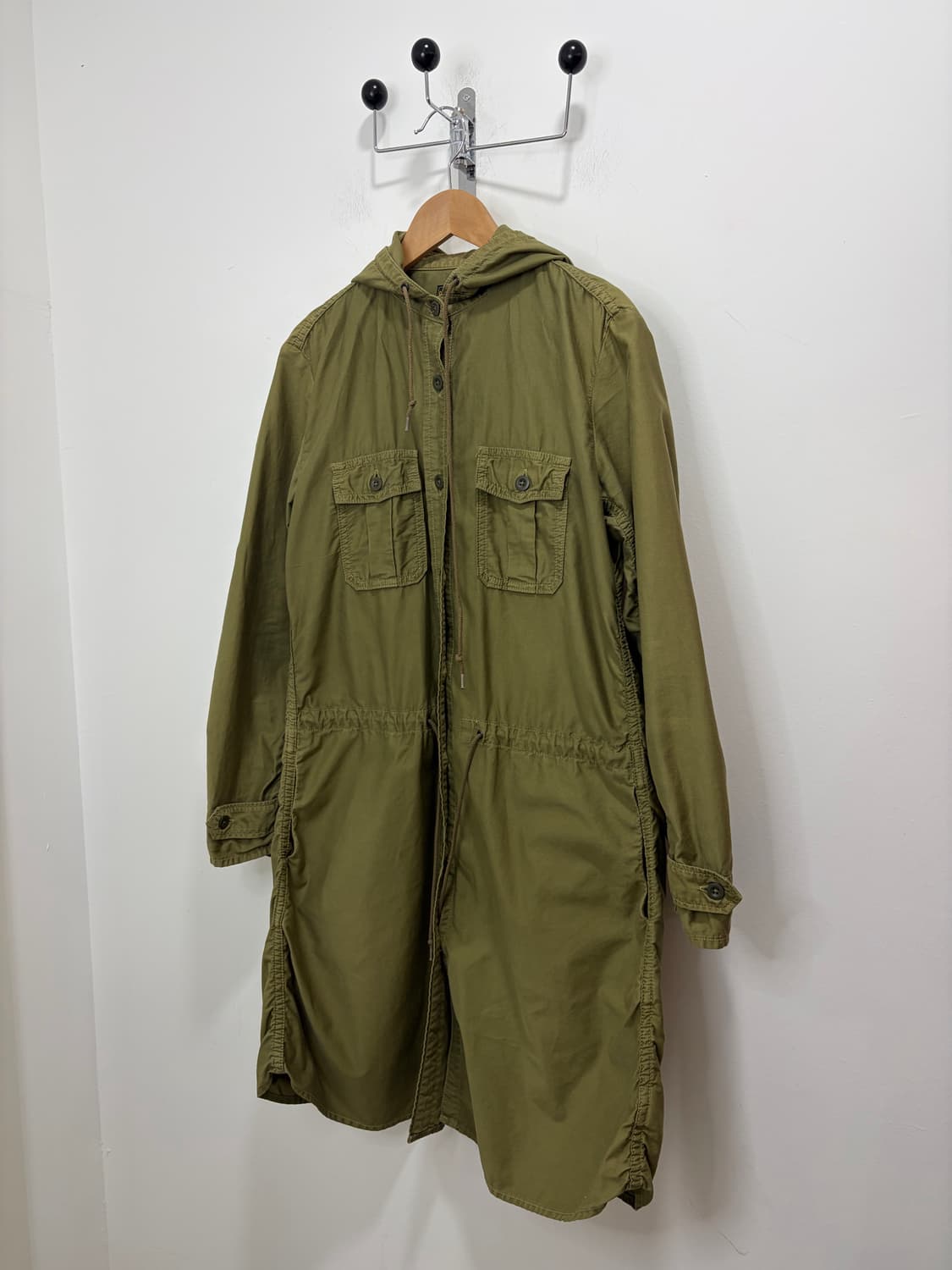 00s 오어슬로우 후드 모즈코트 밀리터리 코트 상품이미지6