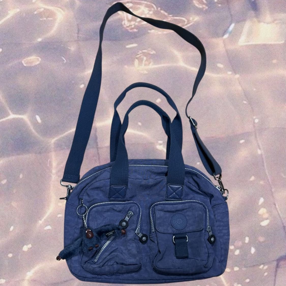 키플링 투 포켓 크로스백 토트백 숄더백 가방 블루 y2k 상품이미지1