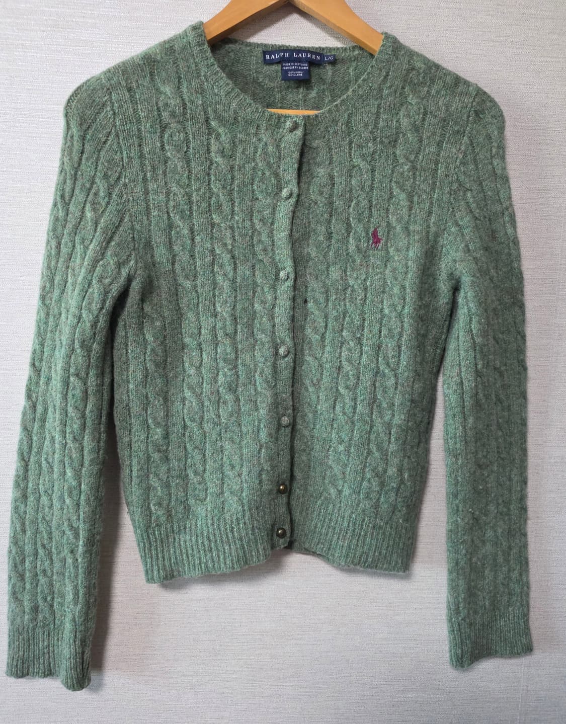 폴로 랄프로렌 울 가디건 (Made in Scotland) 상품이미지1