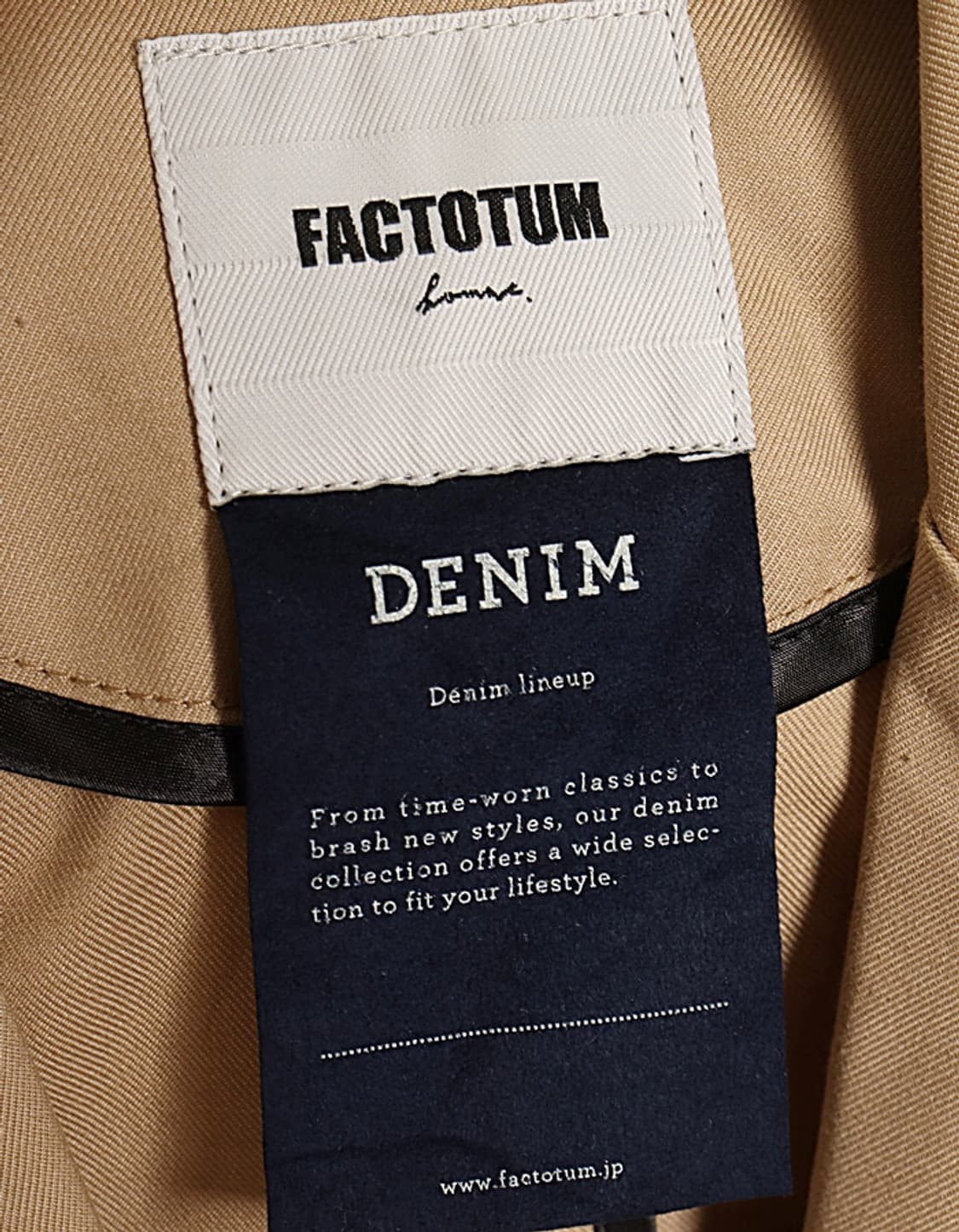 FACTOTUM DENiM LINEup Twill Blazer 상품이미지8
