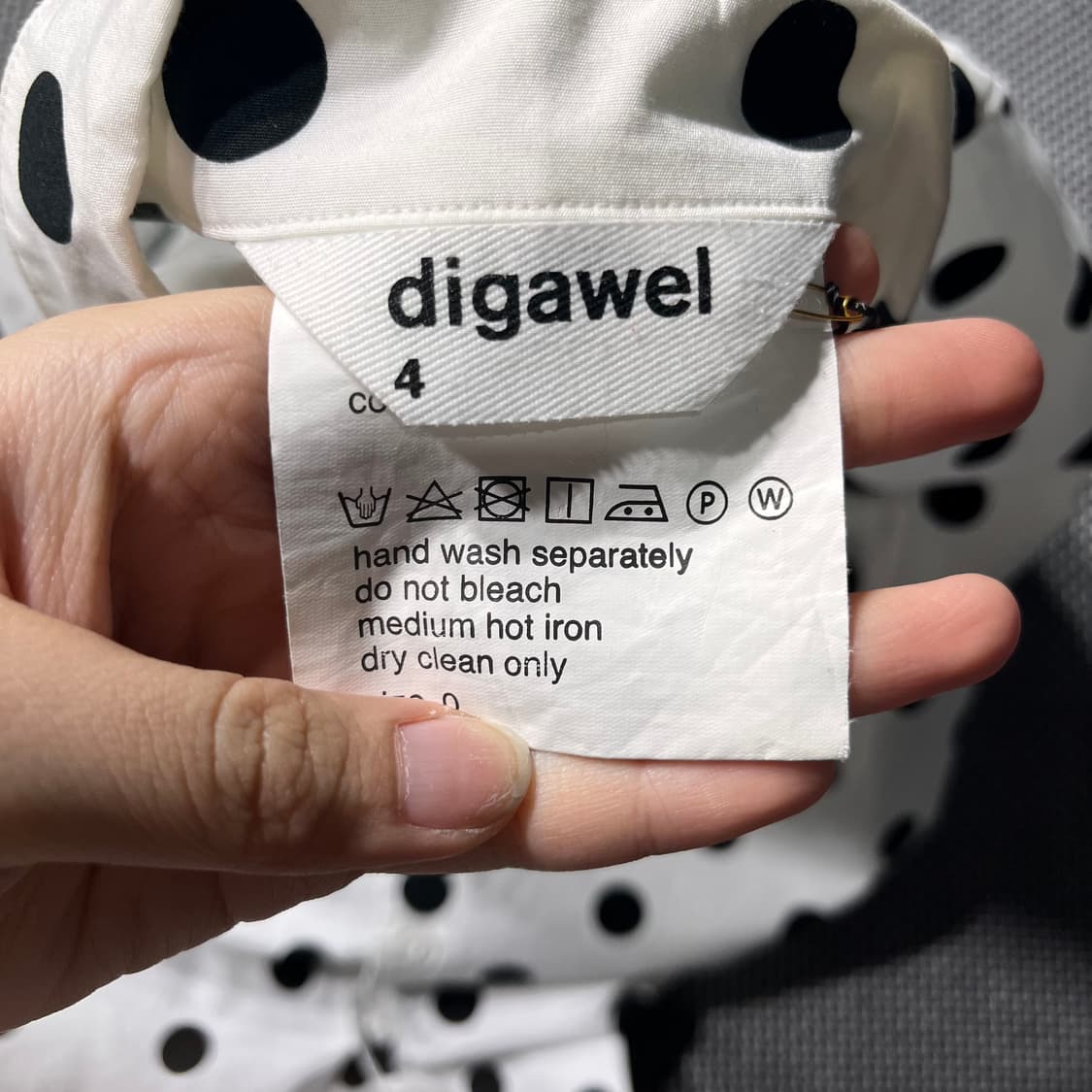 DIGAWEL 도트 반팔셔츠(100) 상품이미지6