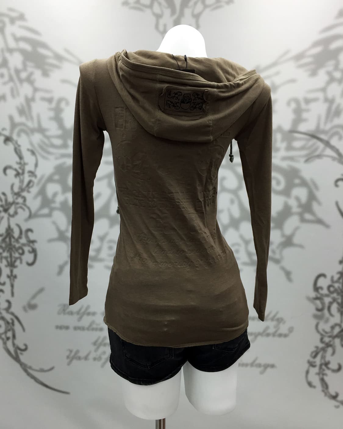 Archive Style Grunge Layered Hoodie 상품이미지5