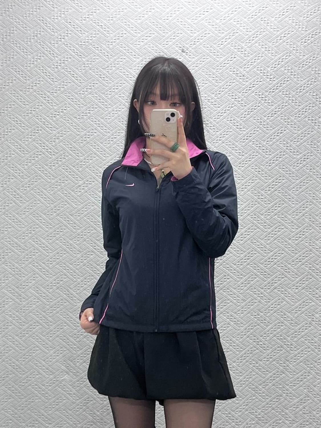 나이키 빈티지 러블리힙 핑크 러닝 바람막이 자켓 M C10716 상품이미지2