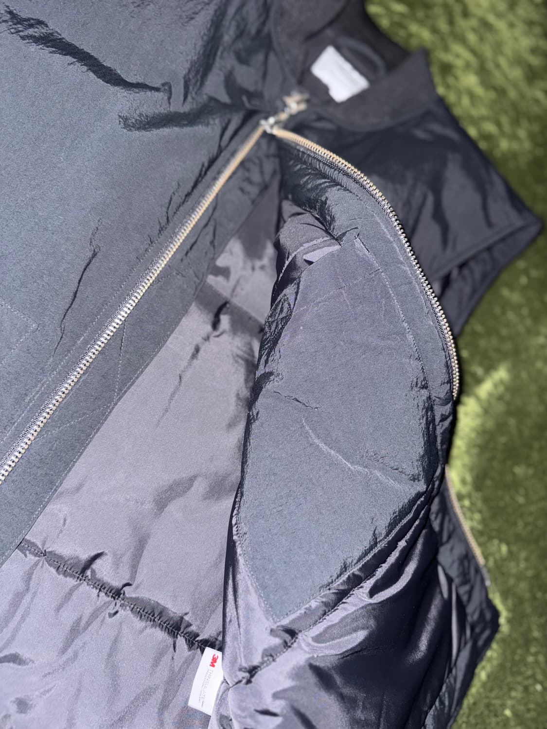 [L] 칼하트 WIP X 팝 트레이딩 컴퍼니 콜라보 패딩 베스트 블랙 상품이미지7