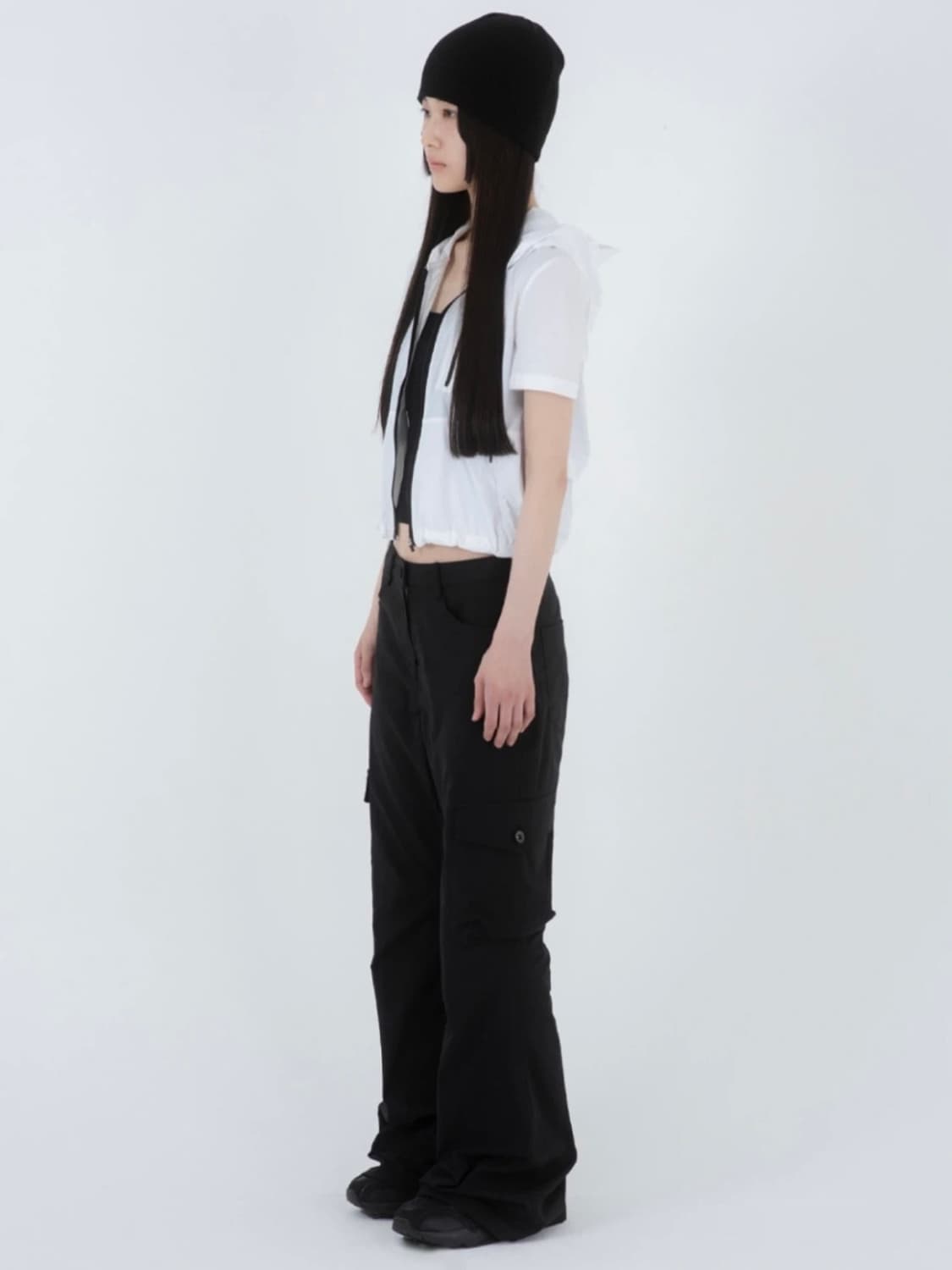 미세키서울 Pocket cargo bootscut pants BLACK 상품이미지2