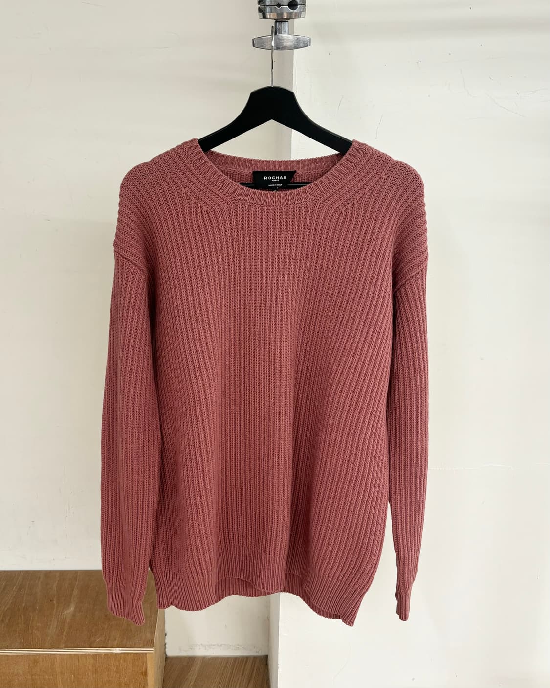 로샤스 더스티 로즈 울 니트 상품이미지1