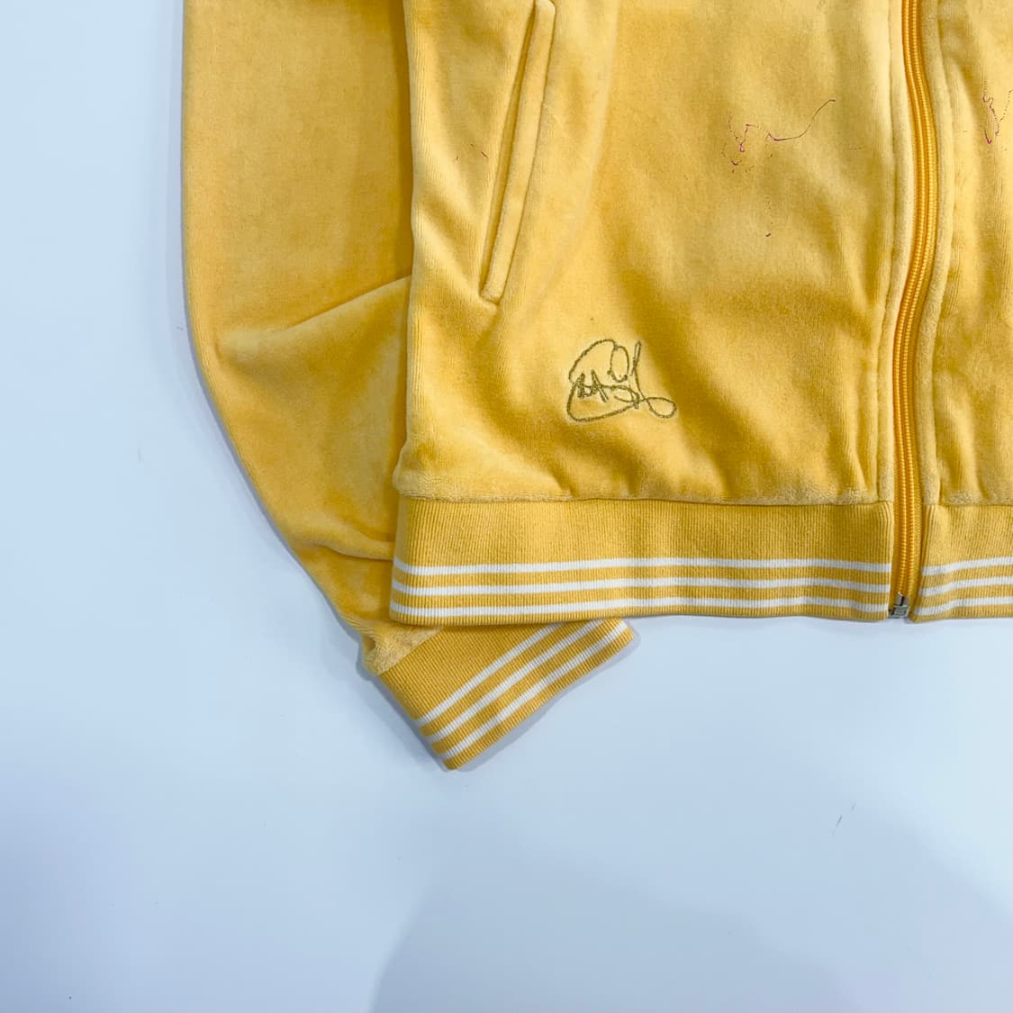 Adidas 아디다스 글리터 골드 블랙 트랙탑 후드집업 상품이미지5