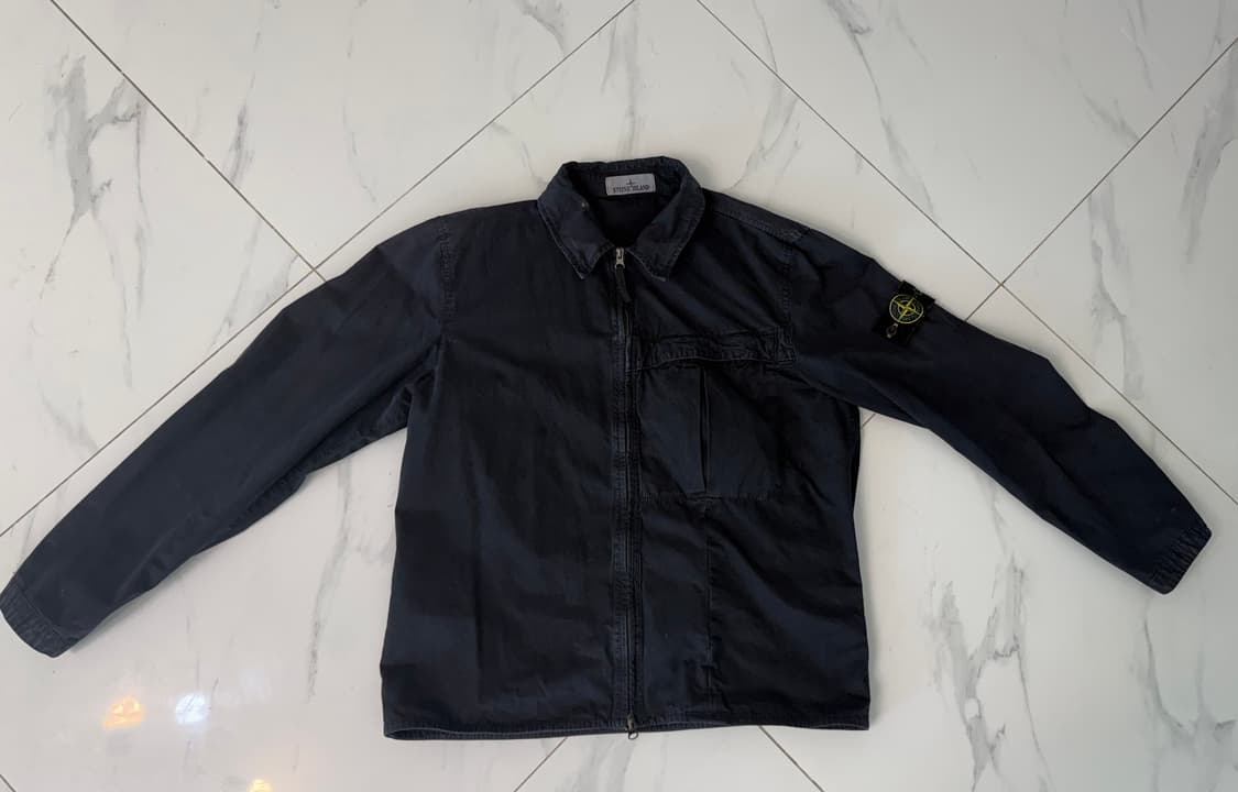 [24FW/L] 스톤아일랜드 워디드 코튼 캔버스 오버셔츠 자켓 백화점판 상품이미지1