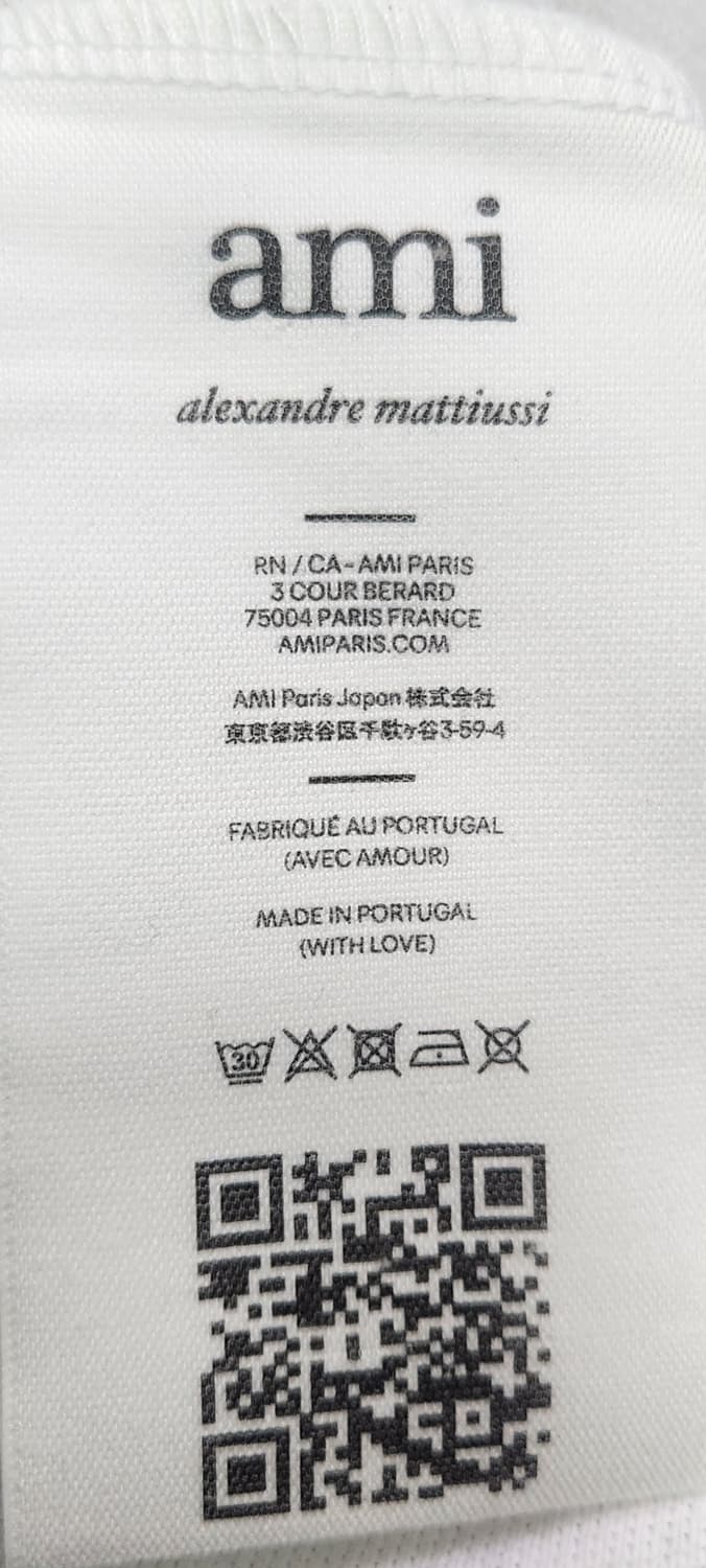 아미 정품 스몰 하트 화이트 폴로티셔츠 105추천해요 상품이미지8