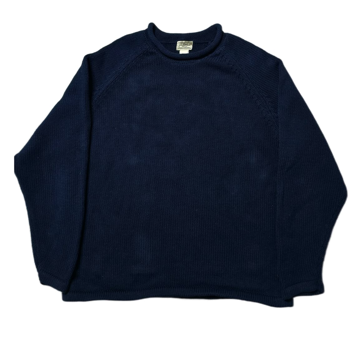 L.L.BEAN 엘엘빈 네이비 코튼 니트 스웨터 XXL 싸이즈 상품이미지1