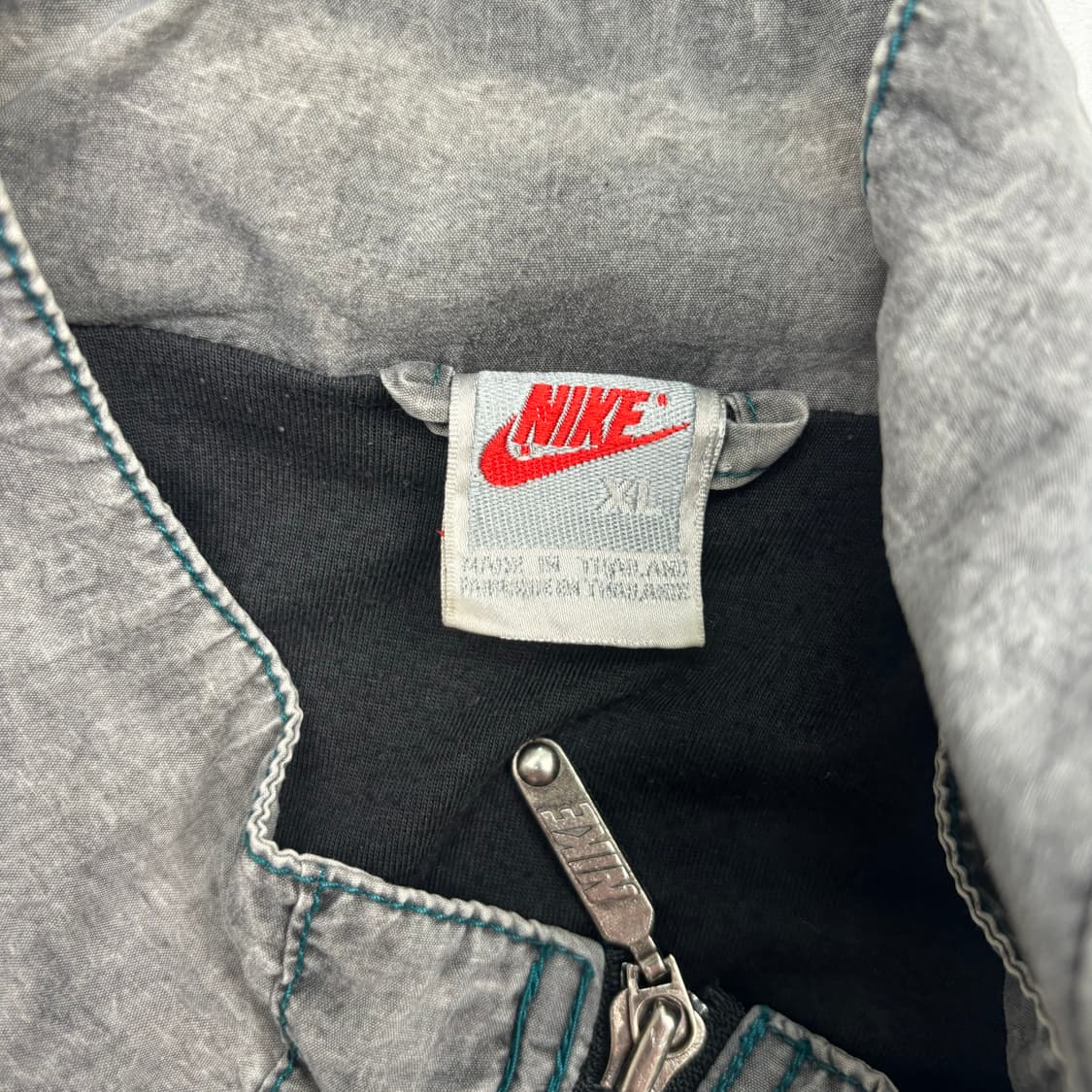 90s 나이키 올드스쿨 빅 로고 그레이 바람막이 XL  상품이미지7
