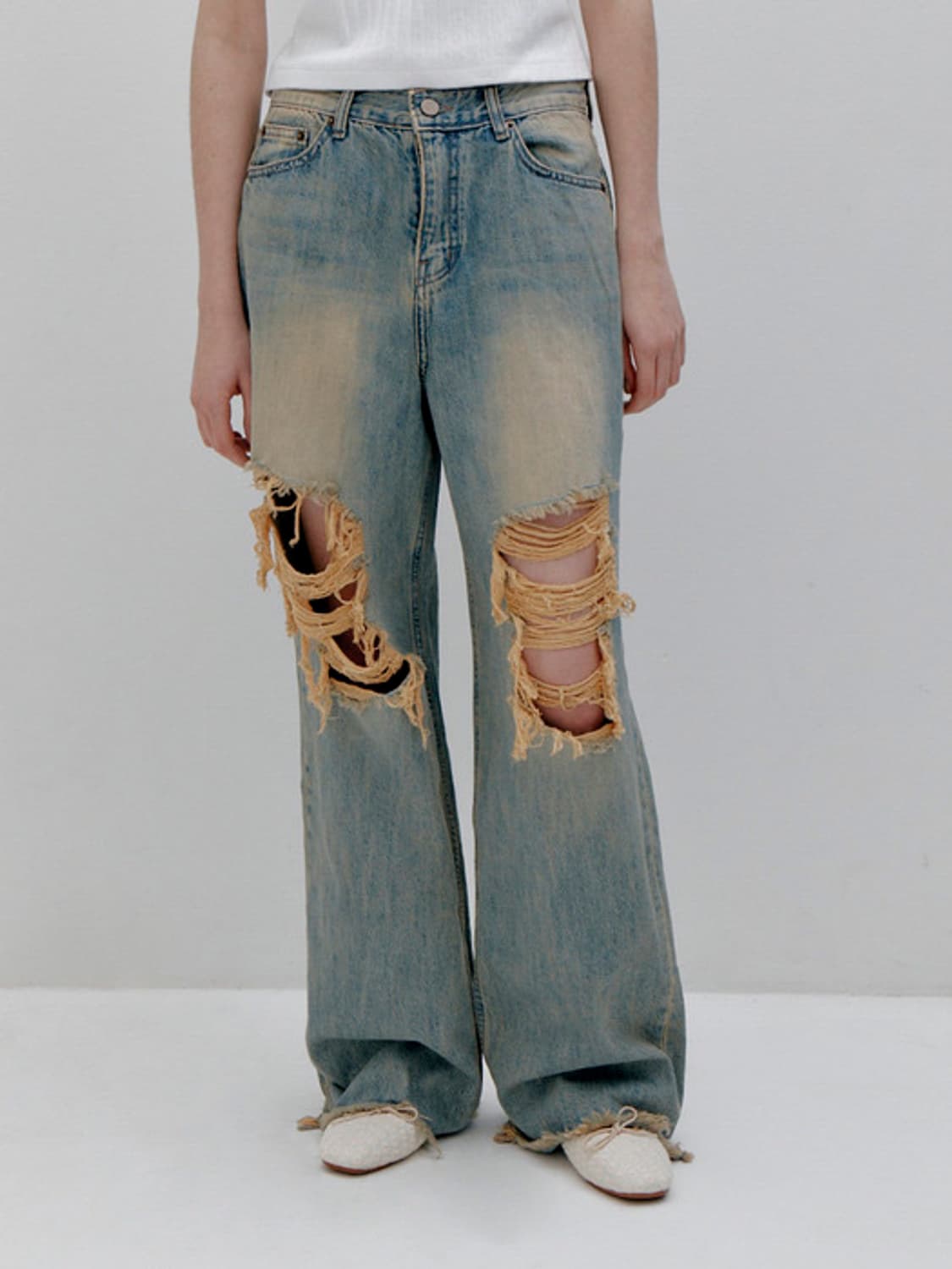 (m) 카티지하우스 데님팬츠 상품이미지2