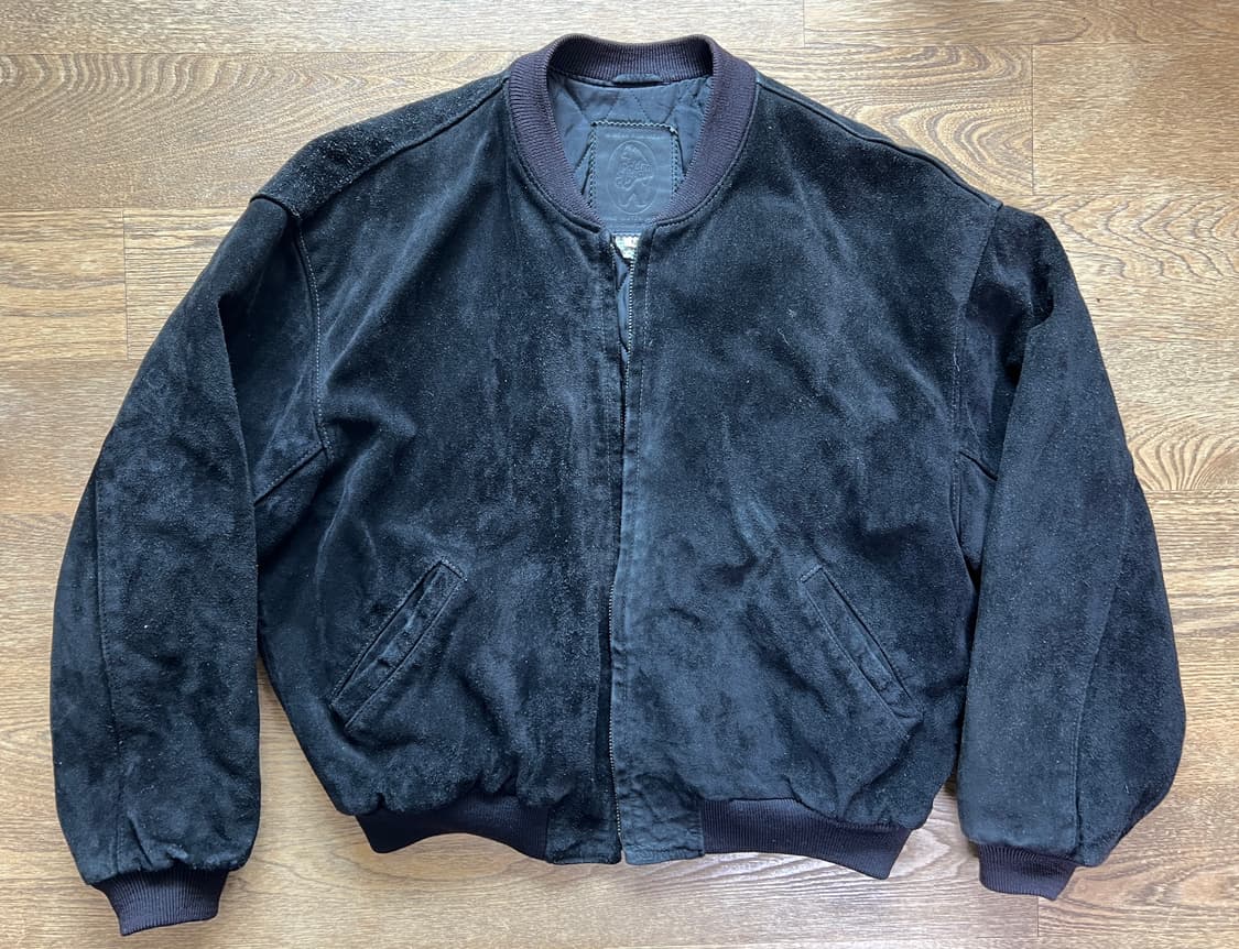 골든베어 90s usa 스웨이드 봄버 자켓 상품이미지1