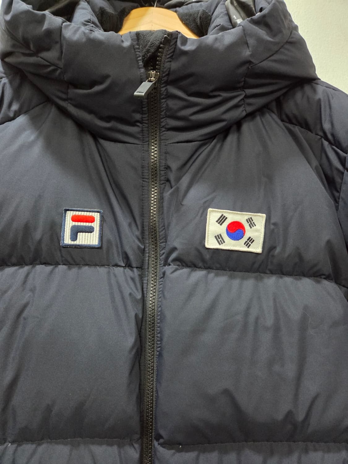 [M.05] 휠라 FILA 국대 KOREA 네이비 패딩 4XL 상품이미지3