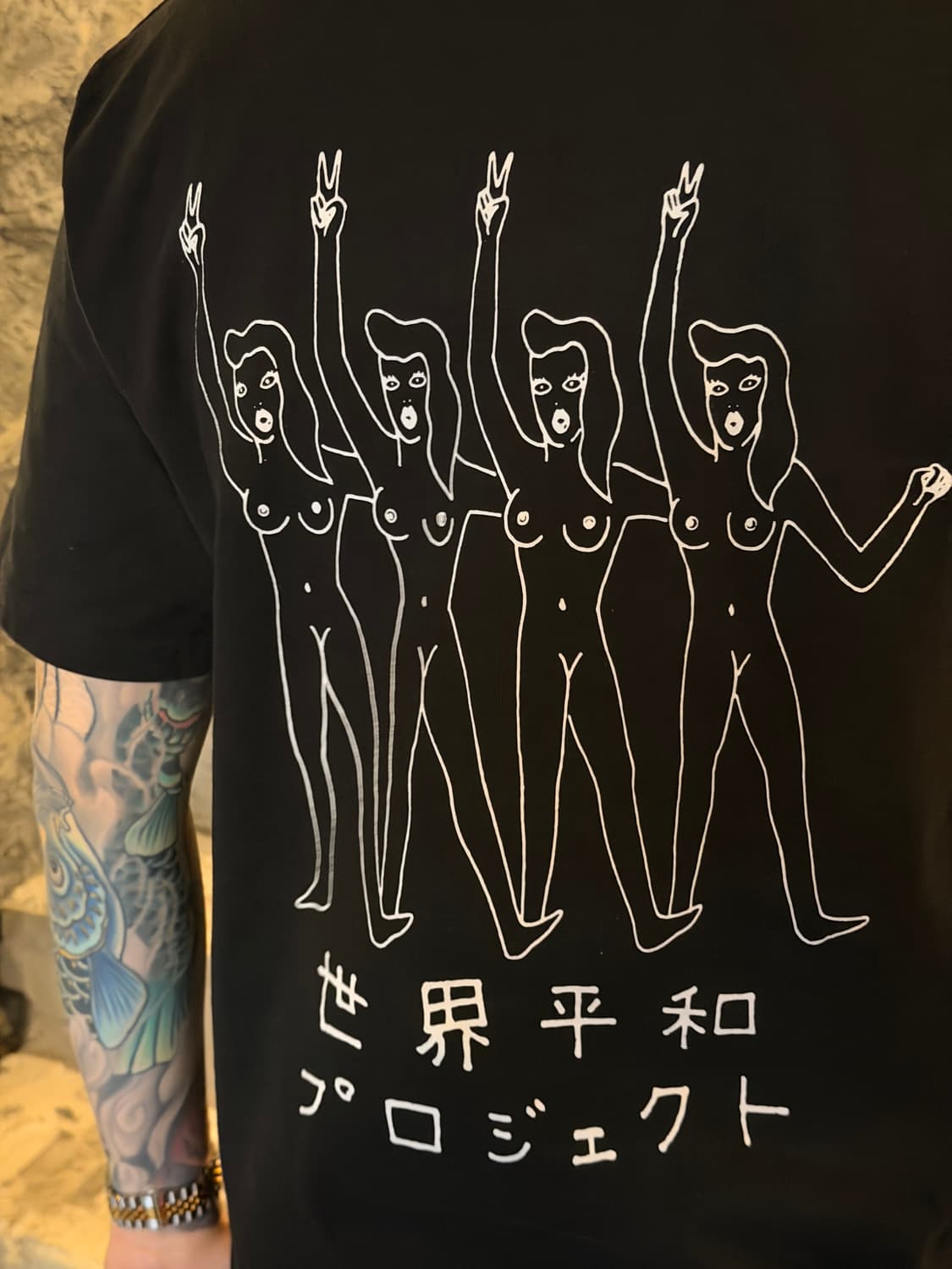 WACKO MARIA 와코마리아 세계평화 그래픽 반팔 티셔츠 상품이미지2