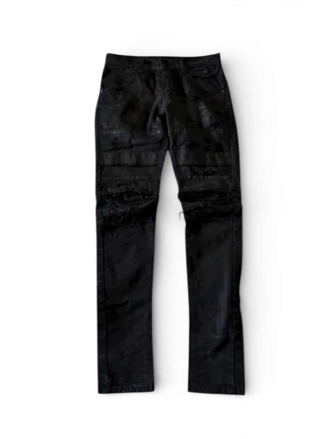 Damaged coted slim biker jeans 상품이미지1