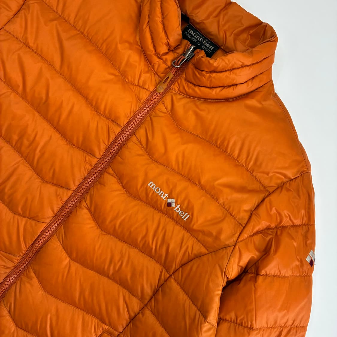 Montbell  몽벨 EX800 오렌지 퀼팅 패딩 자켓  상품이미지3