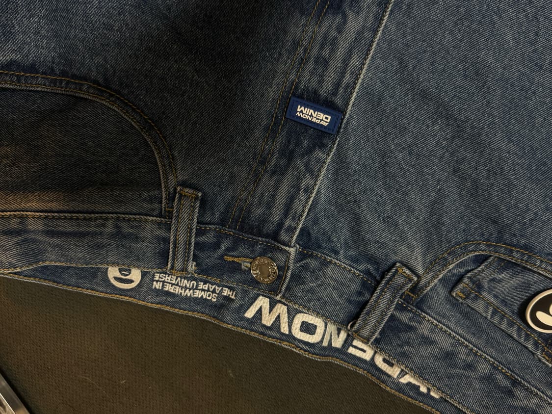 Aape 데님 팬츠 L size 상품이미지3