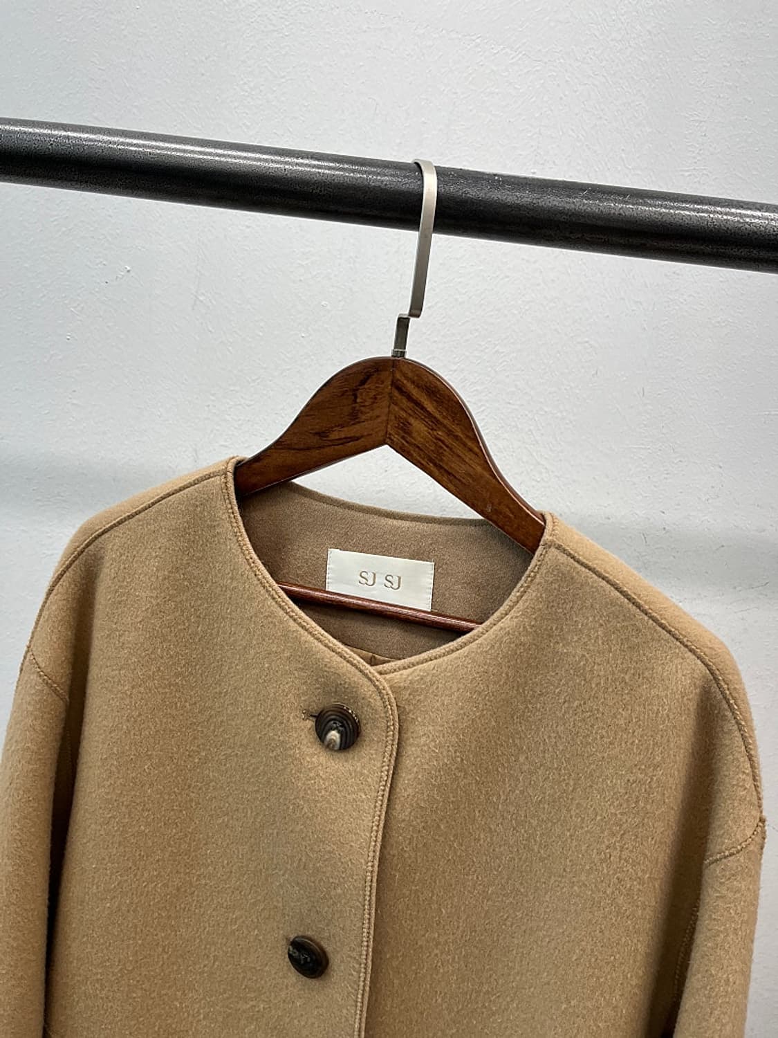 여) SJ 캐시미어 블렌드 하프코트  상품이미지3