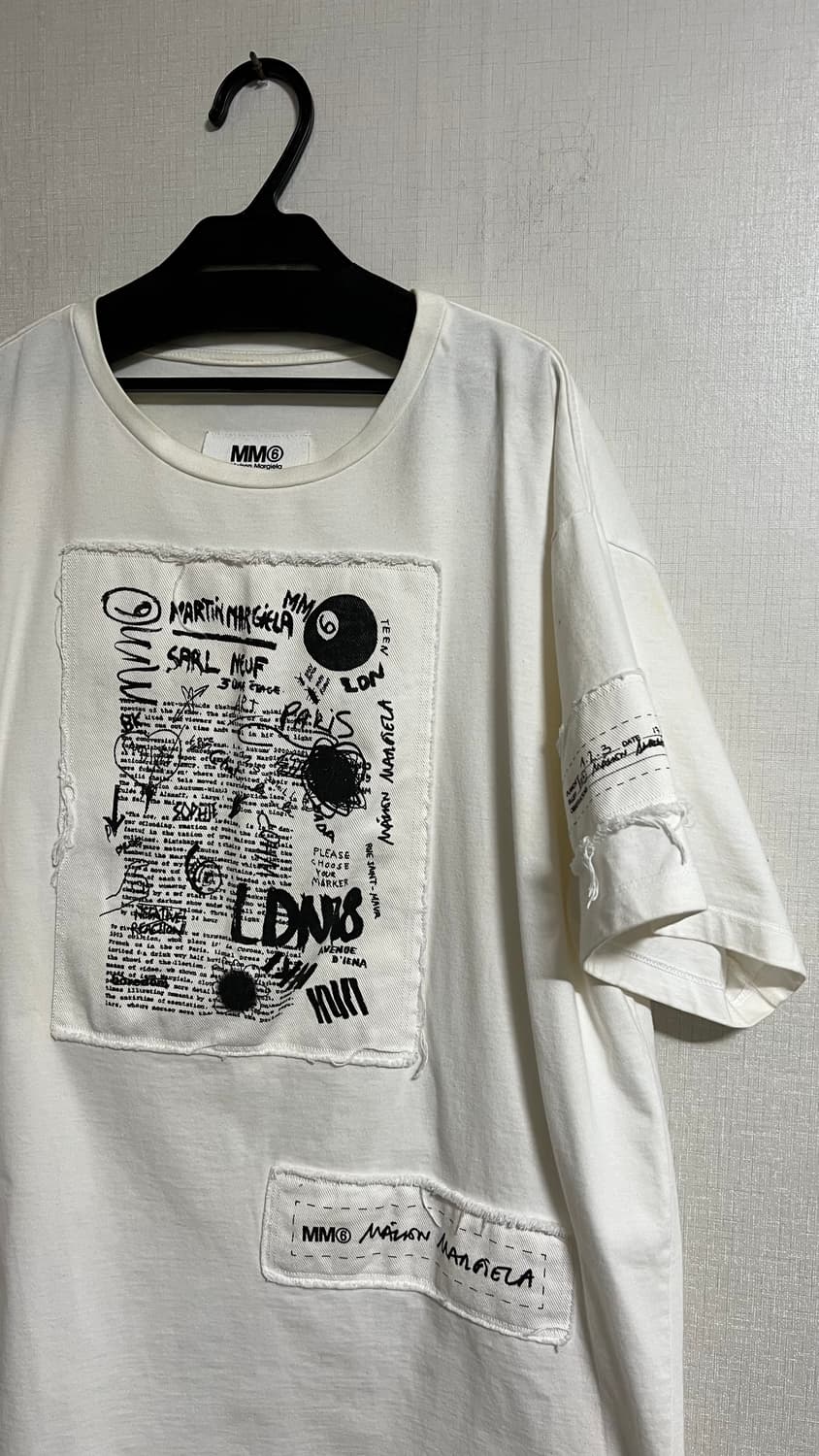 MM6 메종 마르지엘라 오버핏 반팔 티셔츠 상품이미지6