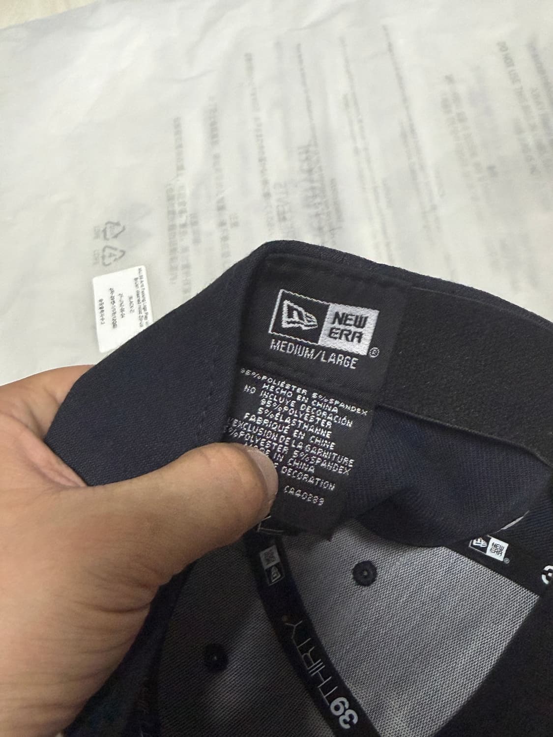 뉴에라 39thirty m-l 네이비 볼캡 모자 상품이미지3