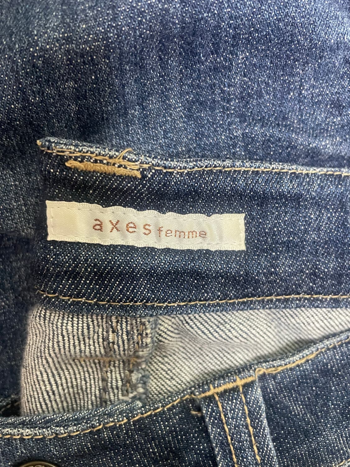 엑시즈팜 레이스 데님 7부 팬츠 상품이미지4